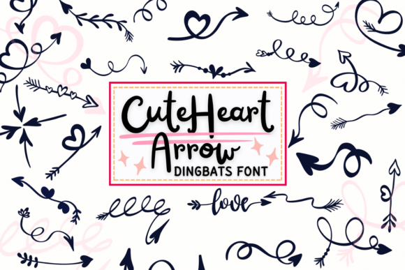 Adding a Hand-Drawn Touch: The Cute Heart Arrow Typeface