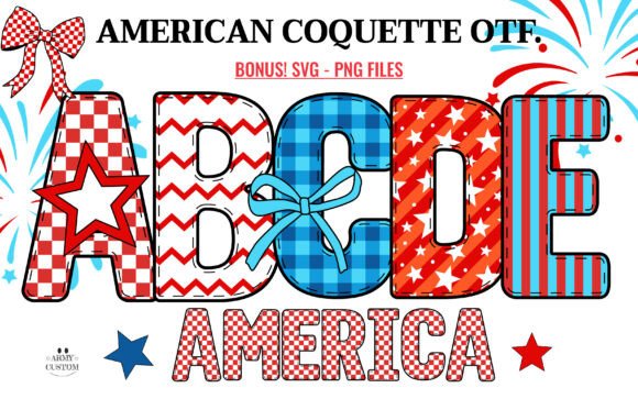 American Coquette: Typography That Captures Patriotic Spirit