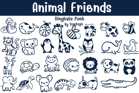 Animal Friends: A Playful Typeface for Creative Projects