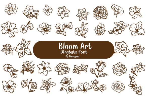 Bloom Art: Infusing Modern Typography with Whimsical Energy