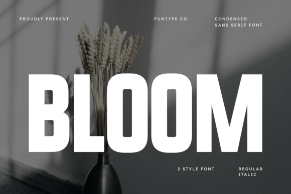 Bloom: Command Attention with This Modern Bold Condensed Typeface