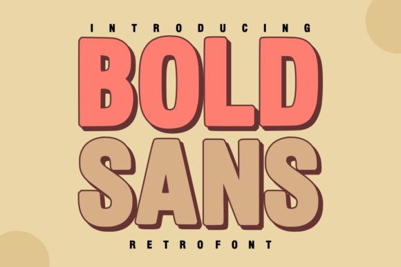 Bold Sans: A Groovy Retro Font for Modern Designs