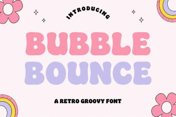 Bubble Bounce: A Groovy Retro Typeface for Modern Creators