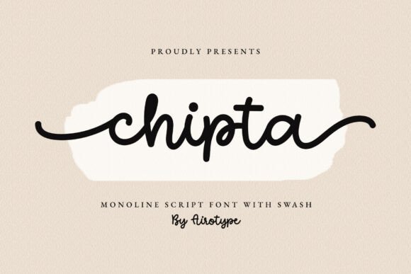 Chipta: A Smooth Monoline Script for Modern Branding