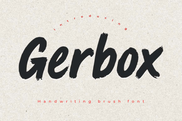 Gerbox: The Dynamic Brush Font for Bold Branding