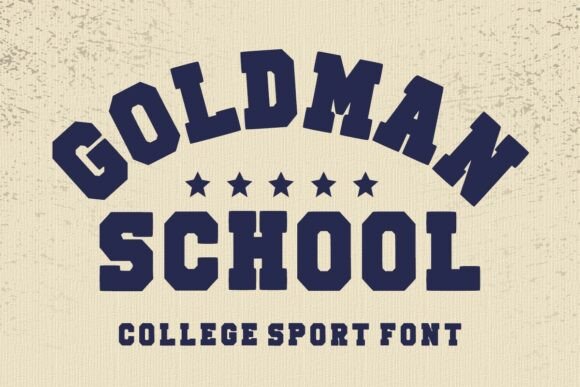 Goldman School: The Bold Vintage Typeface for Striking Branding