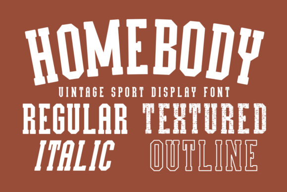Homebody: A Vintage Sport Font for Modern Creators