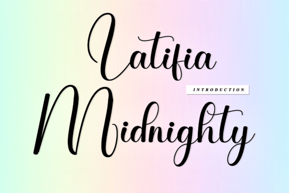 Latifia Midnighty: A Handwritten Font That Brings Designs to Life