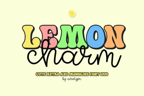 Lemon Charm: A Playful Retro Font for Modern Projects