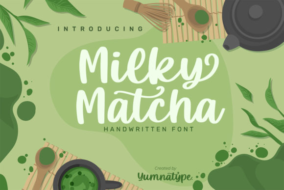 Milky Matcha: A Handwritten Font with Timeless Character