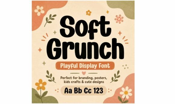 Soft Grunch: A Playful Retro Font for Modern Creatives