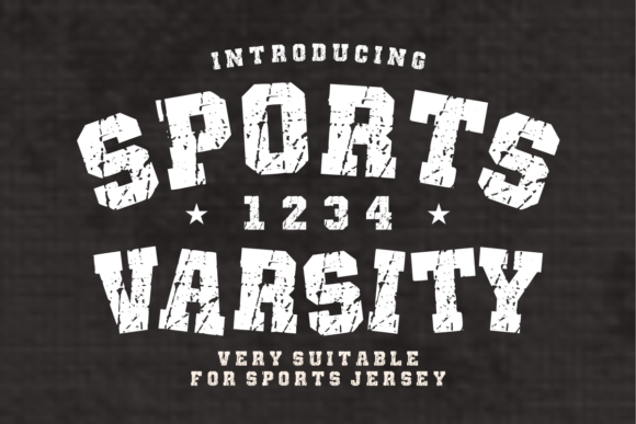 Sports Varsity: The Bold Distressed Collegiate Font