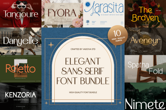 The Elegant Sans Serif Bundle: Modern Typography for Polished Projects